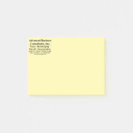 Fortgeschrittene Betriebswirtschaft Post-it Klebezettel