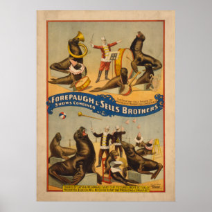 Fortgeschrittene Siegel Circus Poster - Forepaugh 