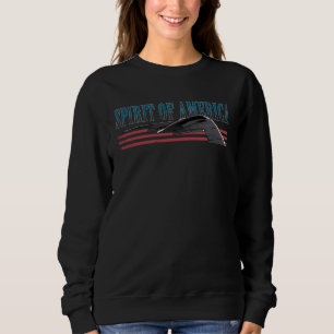 Fortgeschrittenes Militärflugzeug-Tarnbomber-Flugz Sweatshirt