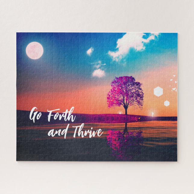 Forth and Thrive Magical Tree at Sunset Nature Puzzle (Horizontal)