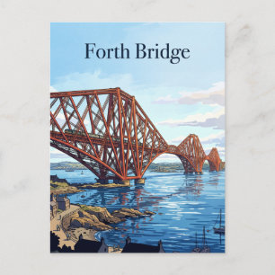 Forth Bridge Vereinigtes Königreich Postkarte