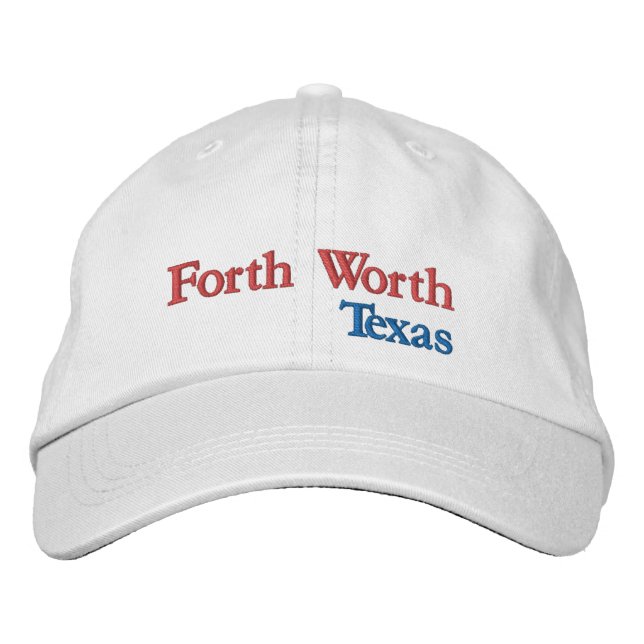Forth Worth Texas bestickte Baseballkappe (Vorderseite)