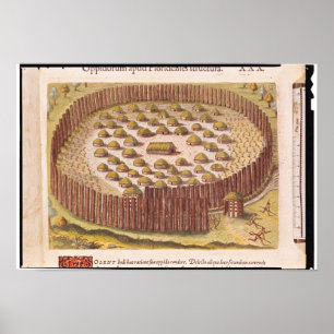 Fortified Indian Village, aus "Brevis 2 Poster