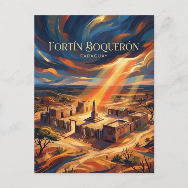 Fortín Boquerón Paraguay Postkarte (Vorderseite)