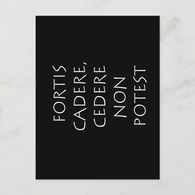 Fortis cadere cedere non potest postkarte (Vorderseite)