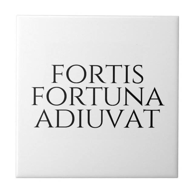 Fortis Fortuna Adiuvat Fliese (Vorderseite)