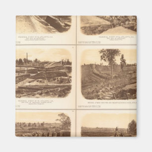 Forts, Batterien, Atlanta, Ga Magnet