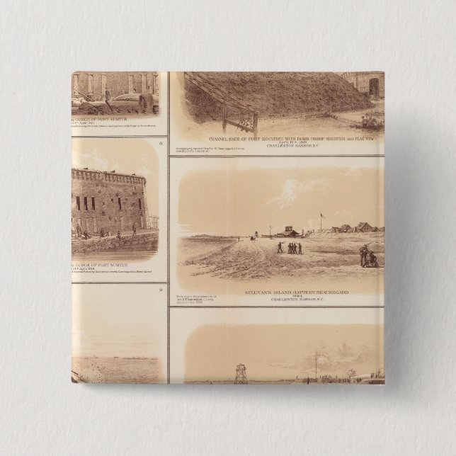 Forts Sumter & Moultrie, Sullivan's Island Button (Vorderseite)