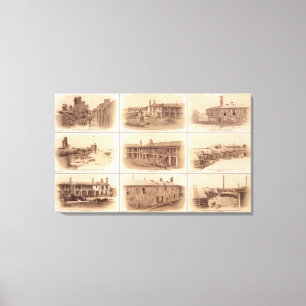 Forts Sumter u. Moultrie Leinwanddruck