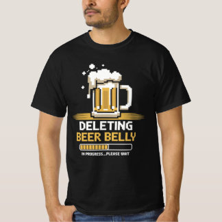 Fortschritt: Bierbauch löschen T-Shirt