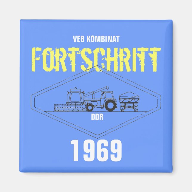 Fortschritt DDR Design Magnet (Vorne)