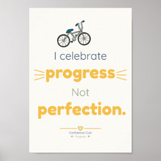 Fortschritt | Kinder-Affirmationsposter Poster