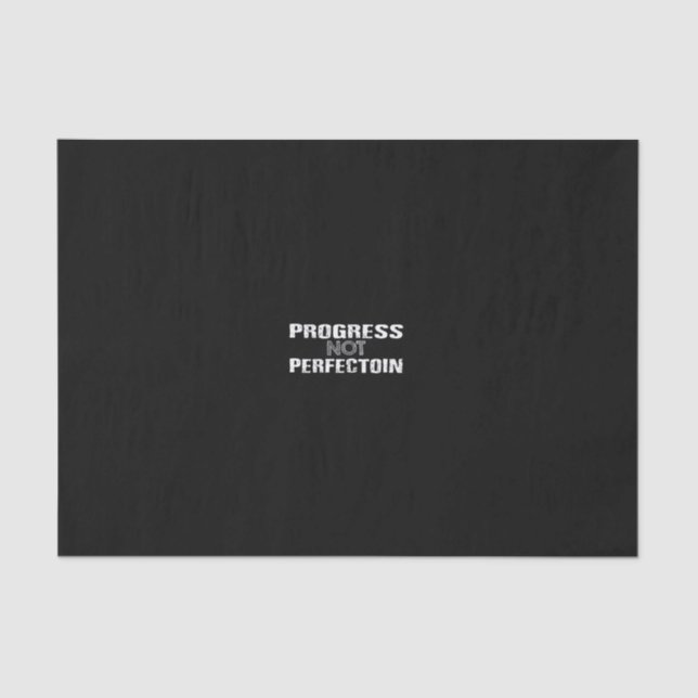 Fortschritt nicht perfekt seidenpapier (Vorderseite)