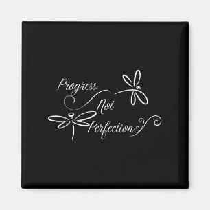 Fortschritt Nicht Perfektion Motivationsdesign Magnet