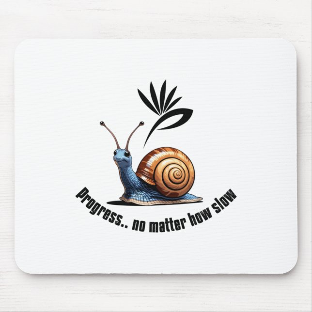 Fortschritt.no Wie langsamer Aufkleber Mousepad (Vorne)