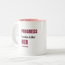 Fortschritt Sieht Aus Wie Ihr Rosa Becher – Gesche Zweifarbige Tasse
