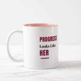 Fortschritt Sieht Aus Wie Ihr Rosa Becher – Gesche Zweifarbige Tasse