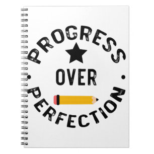 Fortschritt statt Perfektion Zurück zur Schule Leh Notizblock