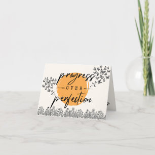 Fortschritte bei der Perfektionierungsmerkkarte Dankeskarte