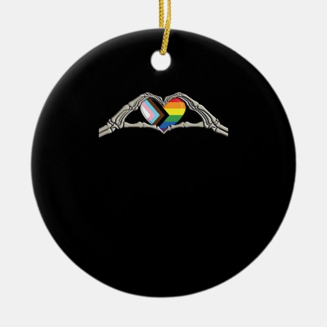 Fortschritte beim Herzstolz der Knochen Keramik Ornament (Vorne)