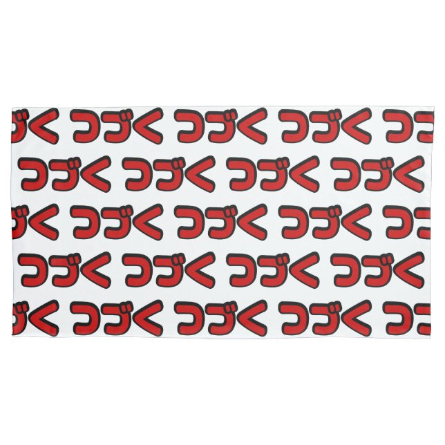 Fortsetzung つ づ der japanischen Sprache く Katakana Kissenbezug (Vorderseite-Links)