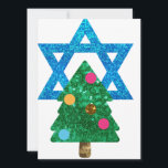 Fortsetzung Christmukah hanukkah Feiertagskarte<br><div class="desc">Christmukka,  "Davidenstar",  "Weihnachtsbaum",  Weihnachten,  Weihnachten,  "hässliche Weihnachten",  interreligiös,  "interreligiös",  christlich,  chrismukkah,  hanukkah,  chanukkah Glitzer,  Sequins,  jüdisch,  ferien, jew,  neon-pink blass</div>