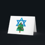 Fortsetzung Christmukah hanukkah Feiertagskarte<br><div class="desc">Christmukka,  "Davidenstar",  "Weihnachtsbaum",  Weihnachten,  Weihnachten,  "hässliche Weihnachten",  interreligiös,  "interreligiös",  christlich,  chrismukkah,  hanukkah,  chanukkah Glitzer,  Sequins,  jüdisch,  ferien, jew,  neon-pink blass</div>
