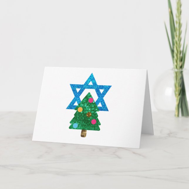 Fortsetzung Christmukah hanukkah Feiertagskarte (Vorderseite)