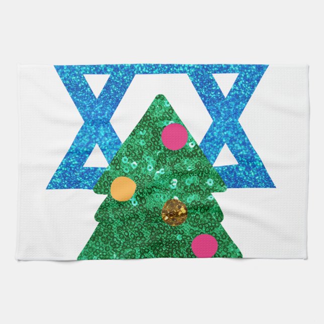 Fortsetzung Christmukah hanukkah Handtuch (Horizontal)