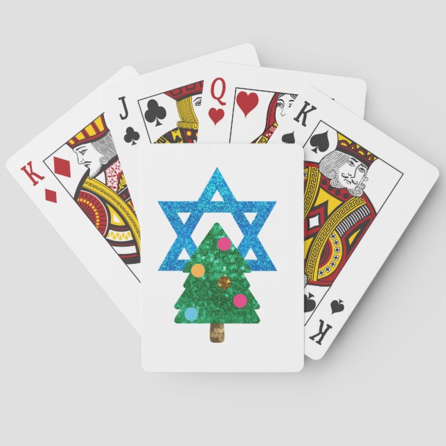 Fortsetzung Christmukah hanukkah Spielkarten (Rückseite)