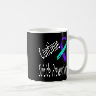 Fortsetzung der Suizidprävention Semicolon Ribbon Kaffeetasse