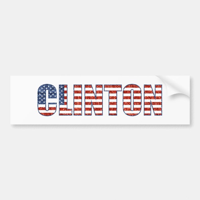 Fortsetzung von Clinton Autoaufkleber (Vorne)