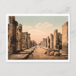 Fortuna-Straße, Pompeji, Kampanien, Italien Postkarte