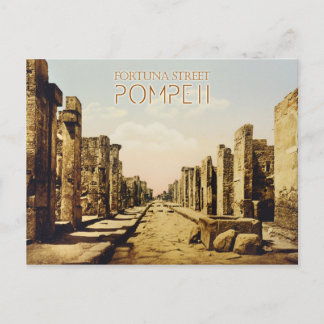 Fortuna Street, Pompeii, Italien Postkarte