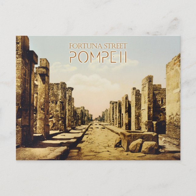 Fortuna Street, Pompeii, Italien Postkarte (Vorderseite)