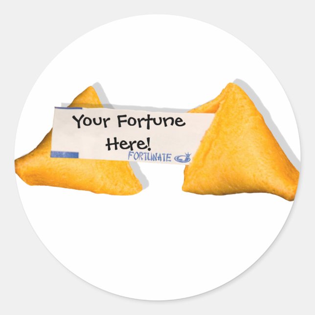 FortunAte Life Runder Aufkleber (Vorderseite)