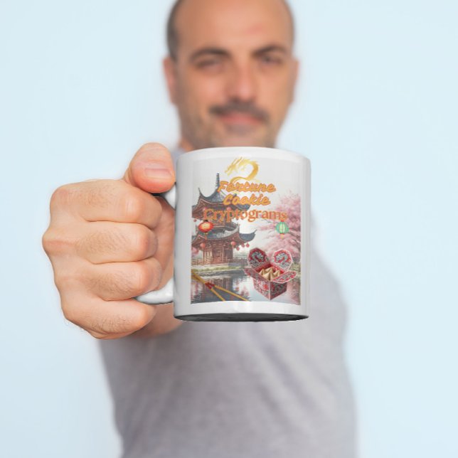 Fortune Cookie Cryptogram Coffee Tasse (Von Creator hochgeladen)