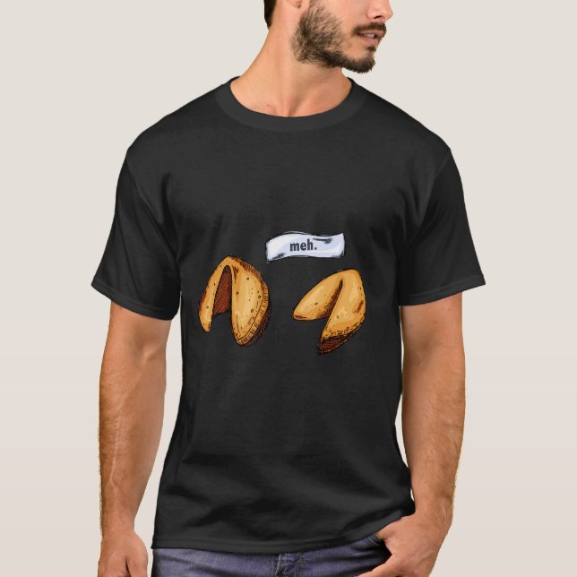 Fortune Cookie Meh Funny Zitat aus Fortune Cookie T-Shirt (Vorderseite)