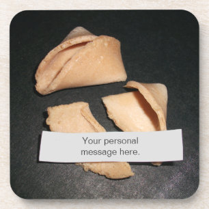 Fortune Cookie mit Personalisierten Fortune-Unters Getränkeuntersetzer