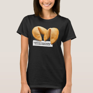 Fortune Cookie Sprichwort Chinesisches Lebensmitte T-Shirt