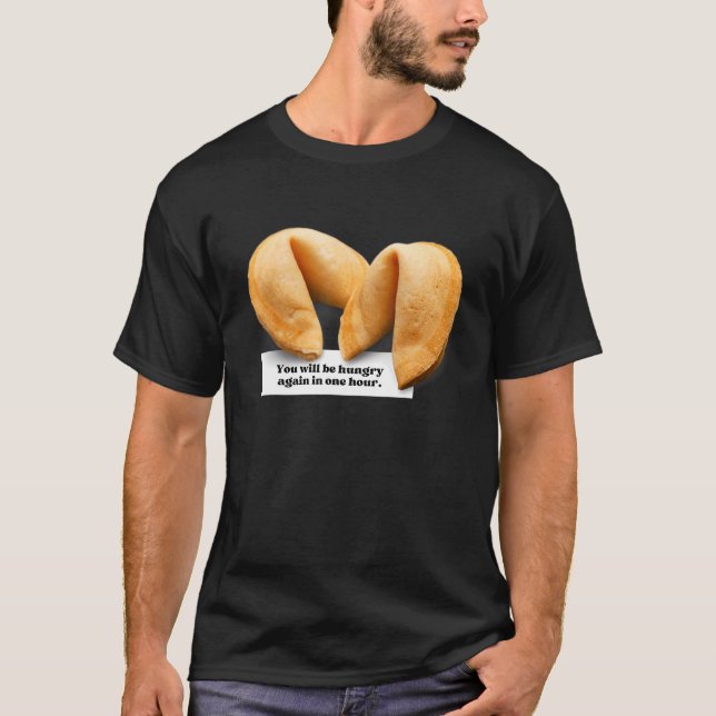 Fortune Cookie Sprichwort Chinesisches Lebensmitte T-Shirt (Vorderseite)