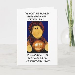 Fortune Monkey Geburtstagskarte Karte