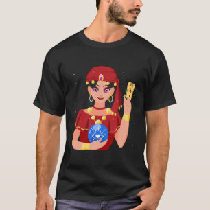 Fortune Teller Card Reader Psychische Kristall-Gaz T-Shirt