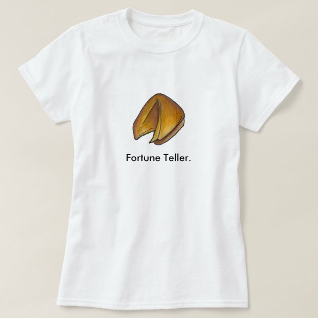 Fortune Teller Chinese Restaurant Food Cookie T-Shirt (Design vorne)