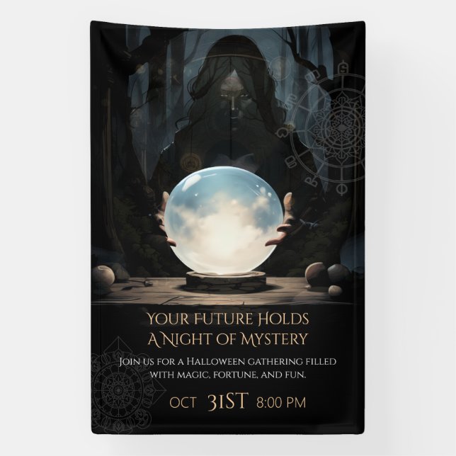 Fortune Teller Crystal Ball Banner (Vertikal)