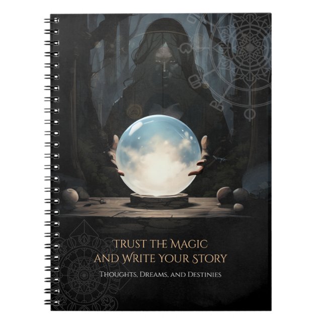 Fortune Teller Crystal Ball-Notebook Notizblock (Vorderseite)