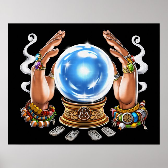 Fortune Teller Crystal Ball Poster (Vorne)