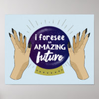 Fortune Teller Crystal Ball Typografie