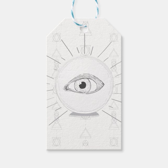Fortune Teller Eye Seer Esoteric Crystal Ball Geschenkanhänger (Vorderseite)