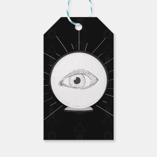 Fortune Teller Eye Seer Esoteric Crystal Ball Geschenkanhänger (Vorderseite)